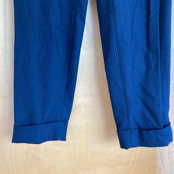 Navy pinstripe wool blend pants Joe Fresh, size 4 - Picture 4 of 4